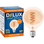 Лампочка Delux Globe G95 5Вт E27 2200К amber spiral filament (90018166) Лампочка Delux Globe G95 5Вт E27 2200К amber spiral filament (90018166)