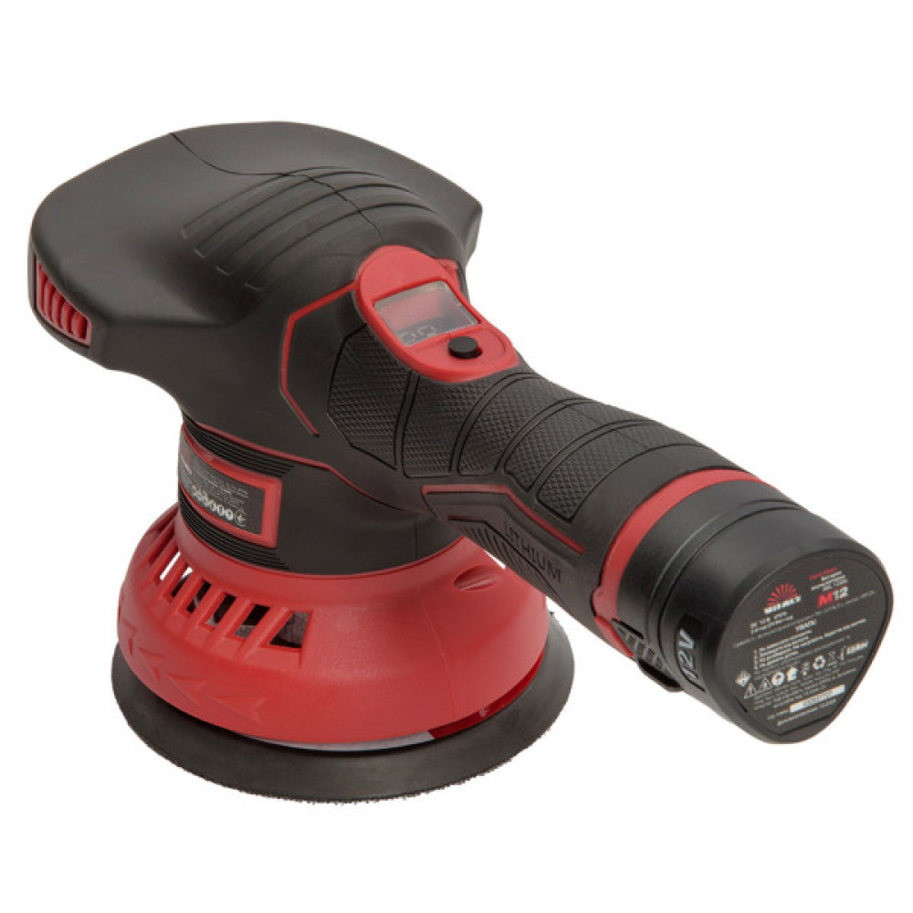 Шліфувальна машина Vitals Master, PS 1212c Kit, 12V, 2Ah, 125мм, 4450об/хв, ЗП, 1.38кг (243606)