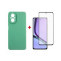Чохол до мобільного телефона Dengos Realme C67 Soft + Glass Mint (DG-KM-100) Чохол до мобільного телефона Dengos Realme C67 Soft + Glass Mint (DG-KM-100)