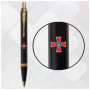 Ручка кулькова Parker IM 17 ARMY Black GT BP Емблема ЗСУ кольоровий (22032_W0010u)