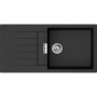 Мийка кухонна Grohe K400, граніт, прямокут., з крилом, 860x500x205мм, чаша - 1, врізна, чорний граніт
