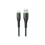 Дата кабель USB 2.0 AM to USB-C 1.0m 3A braided dark green SkyDolphin (USB-000582)