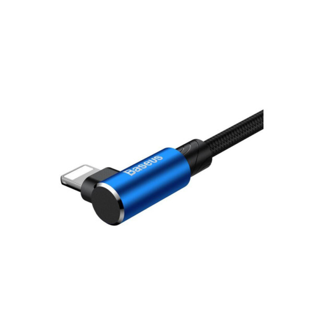 Дата кабель USB 2.0 AM to Lightning 1.0m 2A MVP Elbow Blue Baseus (CALMVP-03)