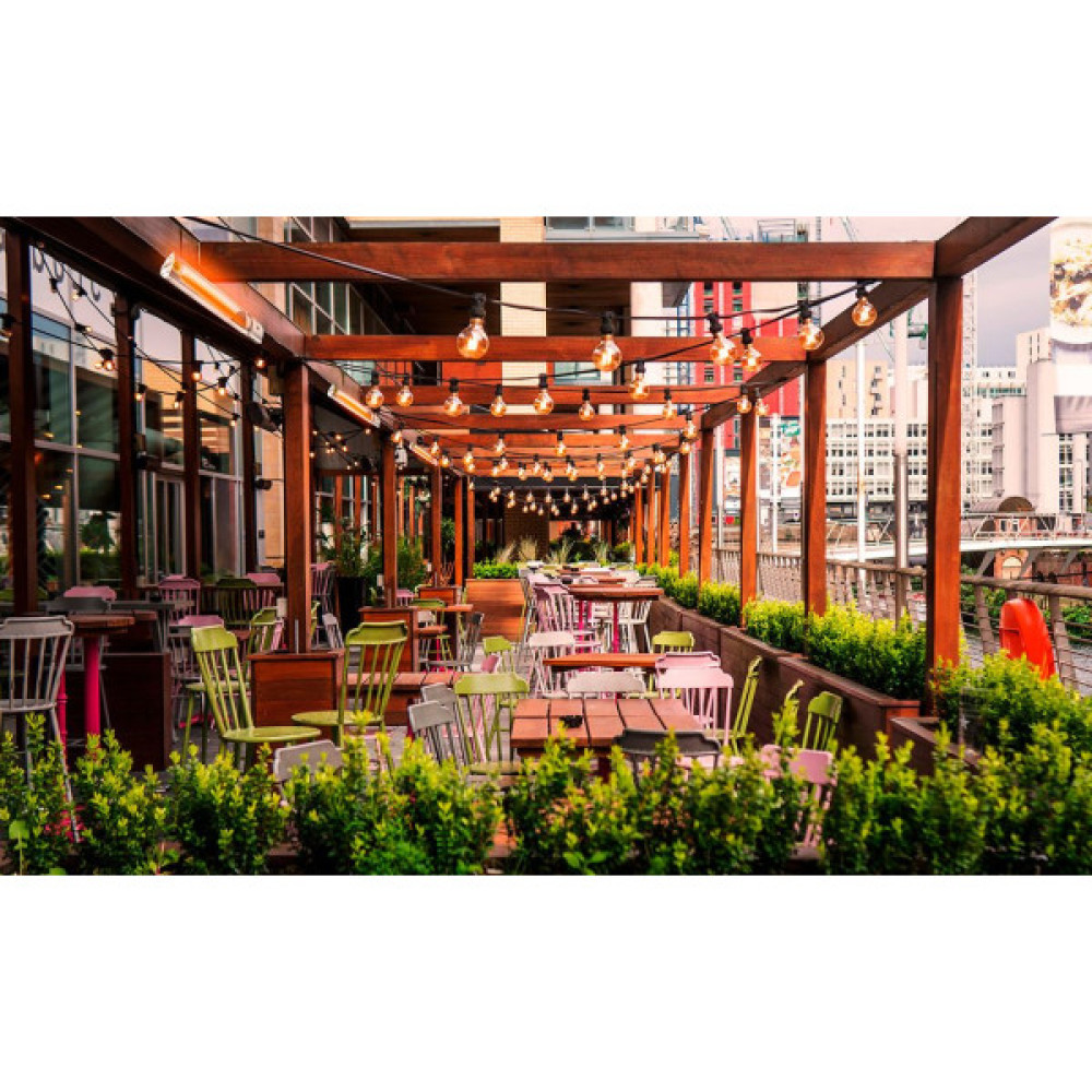 Обігрівач інфрачервоний Neo Tools, 2000Вт, 18м кв, 62.2х10.5х7.2см, пульт, IP65