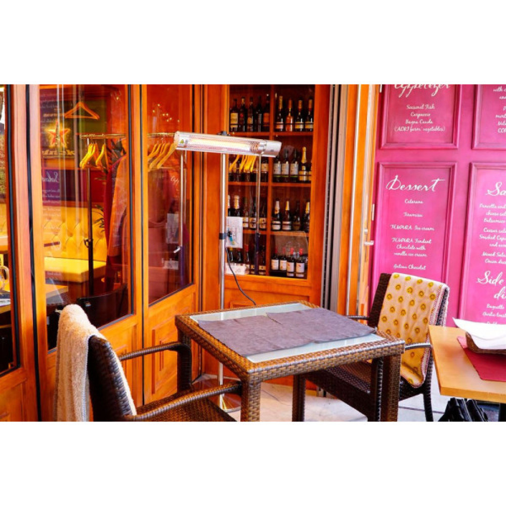 Обігрівач інфрачервоний Neo Tools, 2000Вт, 18м кв, 62.2х10.5х7.2см, пульт, IP65