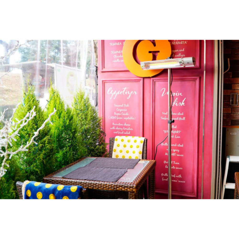 Обігрівач інфрачервоний Neo Tools, 2000Вт, 18м кв, 62.2х10.5х7.2см, пульт, IP65