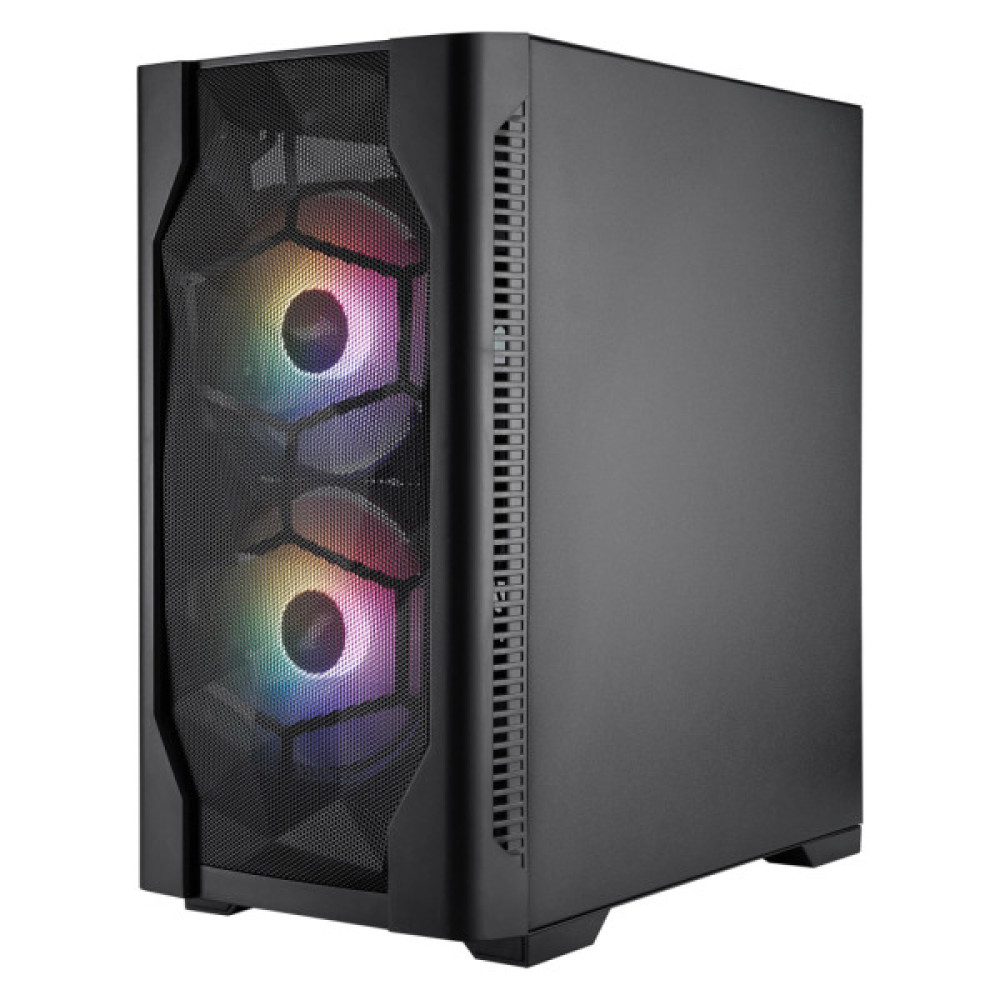 Корпус для ПК 1stPlayer D4-M-BK-2F1P-1F1