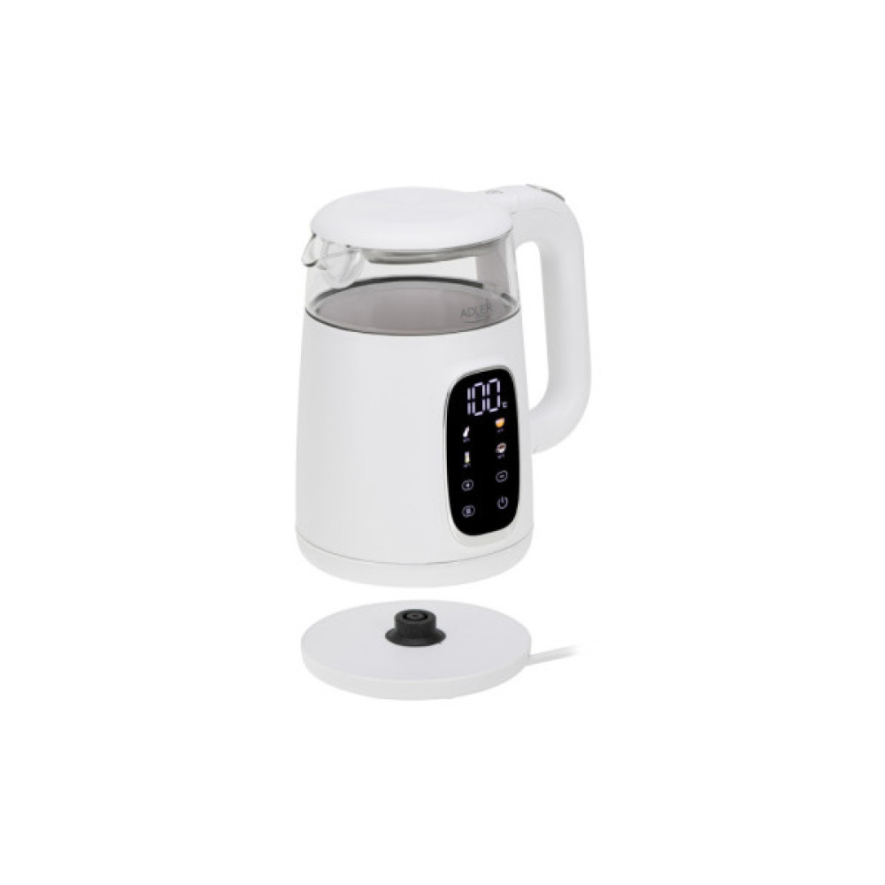 Електрочайник Adler AD 1305 white silver