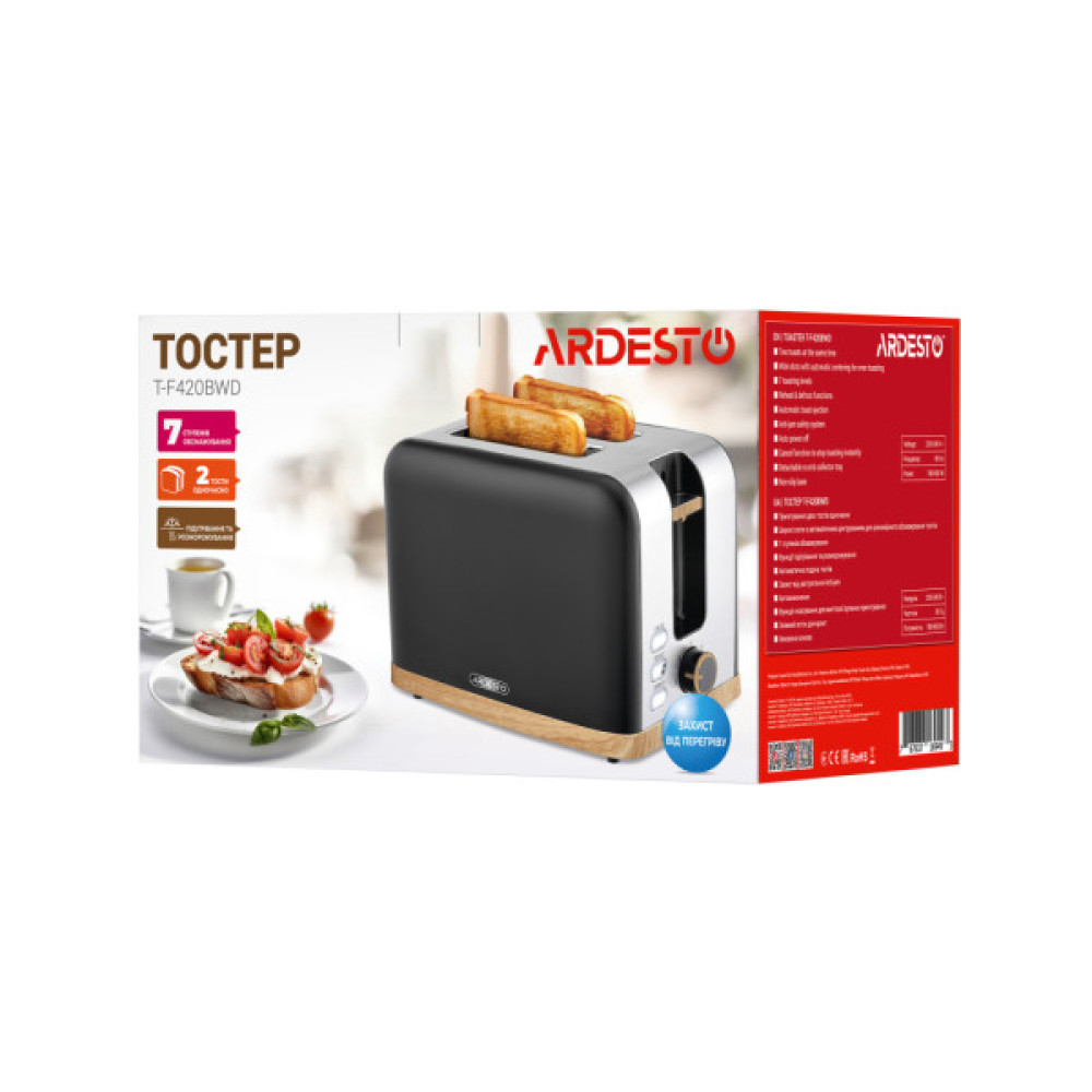 Тостер ARDESTO T-F420BWD