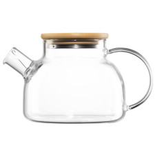 Заварник ARDESTO Gemini боросилікатне скло бамбук прозорий 800мл (AR3008GBM)