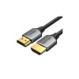 Кабель мультимедійний HDMI M to HDMI M 1.0m V2.0 4K60Hz PVC gray Vention (ALEHF)
