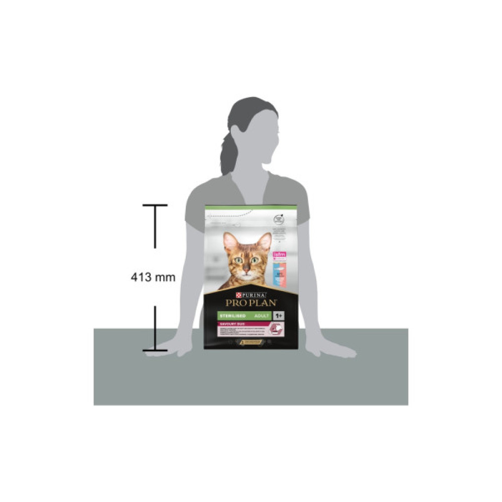 Сухий корм для кішок Purina Pro Plan Sterilised Adult 1+ Savoury Duo Після стерилізації З тріскою та фореллю 3 кг (7613036732550)
