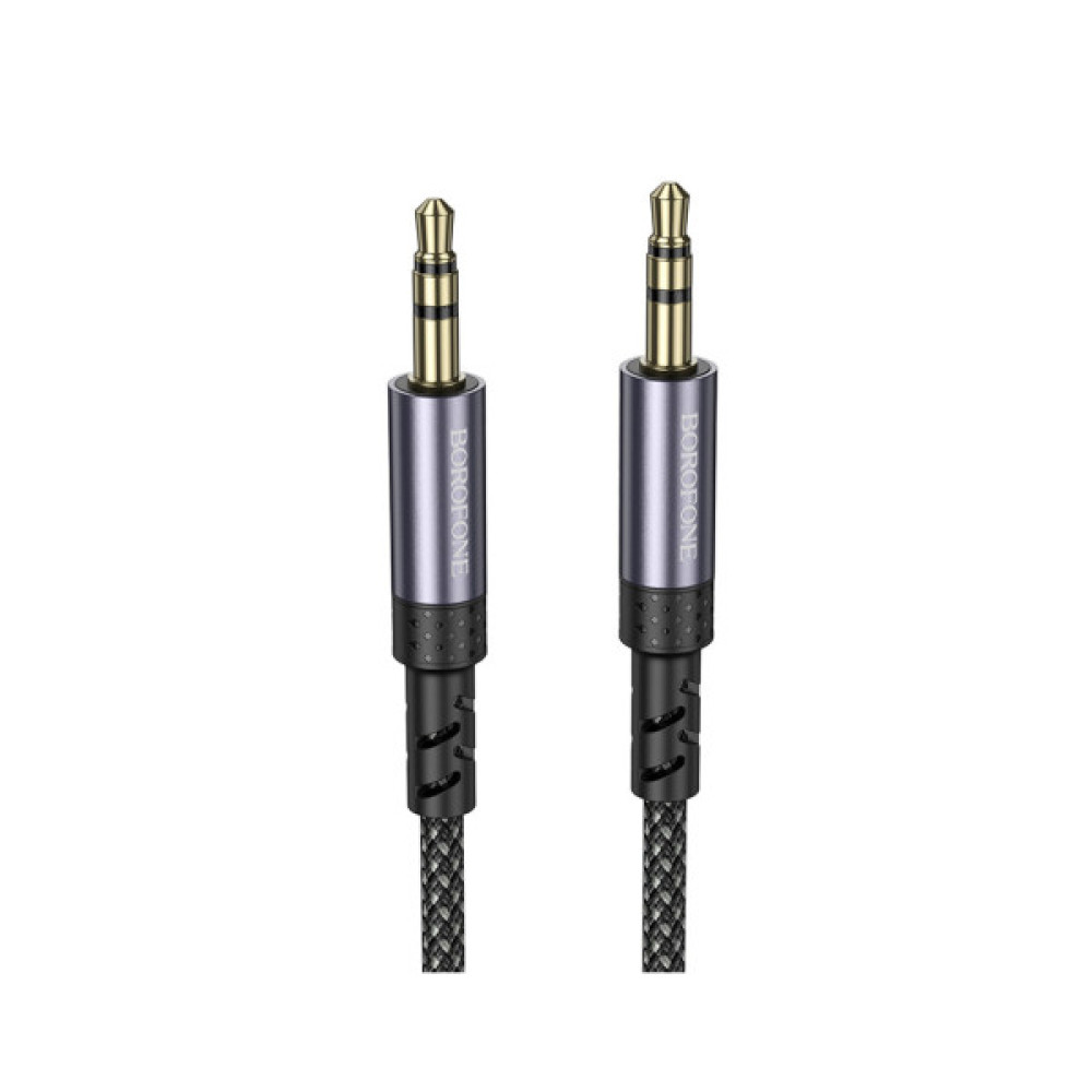 Кабель мультимедійний 3.5mm M to 3.5mm M grey BOROFONE (6941991118968)