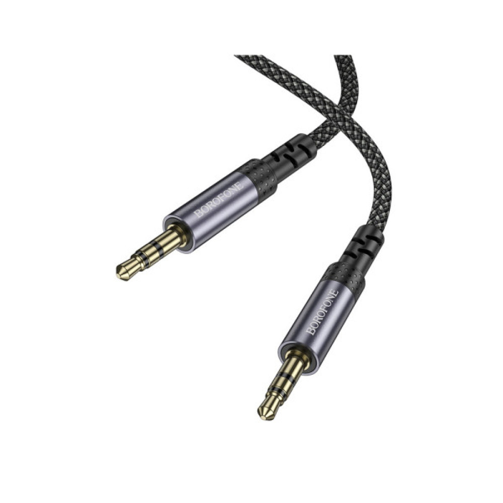 Кабель мультимедійний 3.5mm M to 3.5mm M grey BOROFONE (6941991118968)