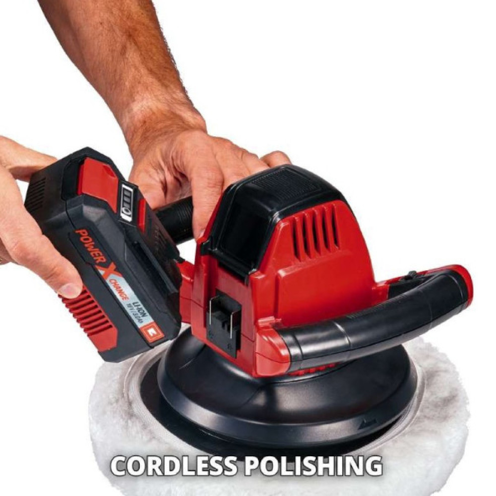 Шліфмашина полірувальна акумуляторна Einhell CE-CB 18/254 LI - Solo 18В 254мм 2500об/хв 1.93кг без АКБ та ЗП