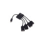 Концентратор Lapara LA-MicroUSB-OTG-HUB black Концентратор Lapara LA-MicroUSB-OTG-HUB black