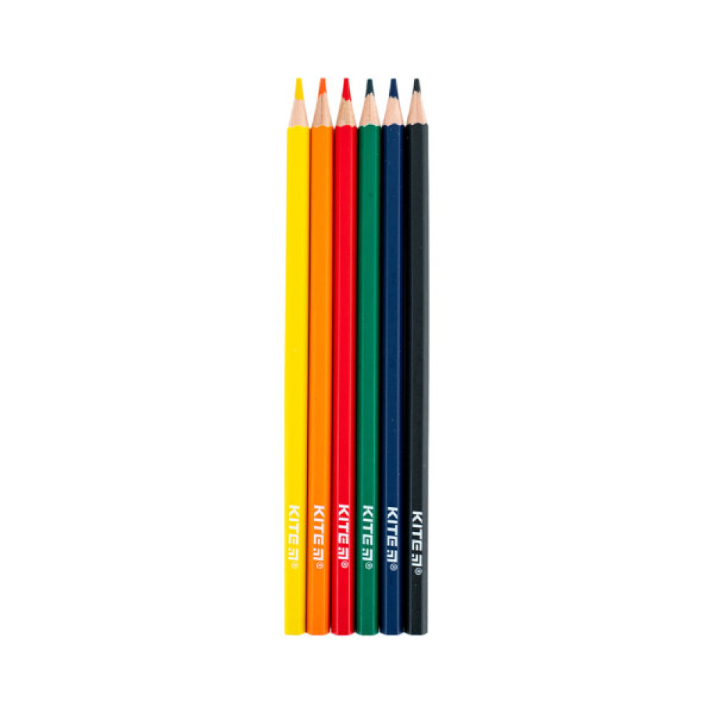 Олівці кольорові Kite Classic 6 кольорів (K-050)