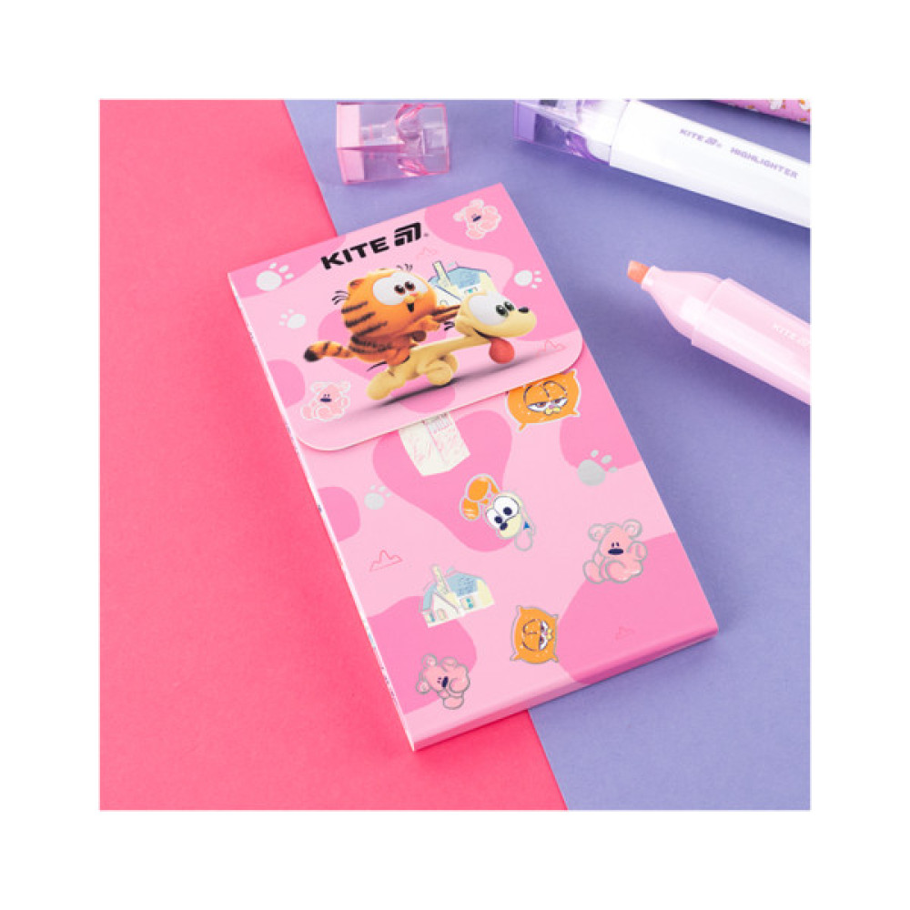 Блокнот Kite на магніті Garfield 60 аркушів, клітинка (GF24-092)