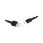 Дата кабель USB 2.0 AM to USB-C 1.0m 3A PVC X20 black HOCO (6957531068846)