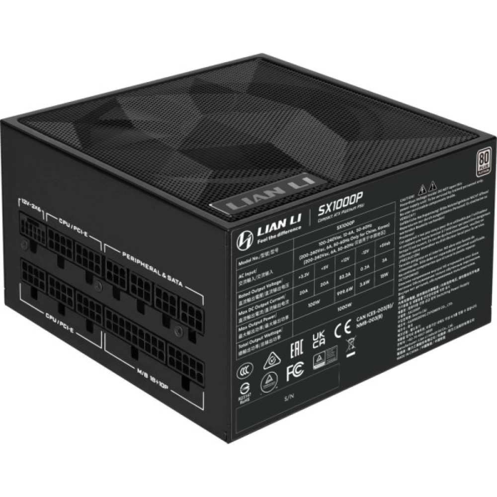 Блок живлення Lian Li 1000W SX1000P Black (G9P.SX1000P.B000.EU)