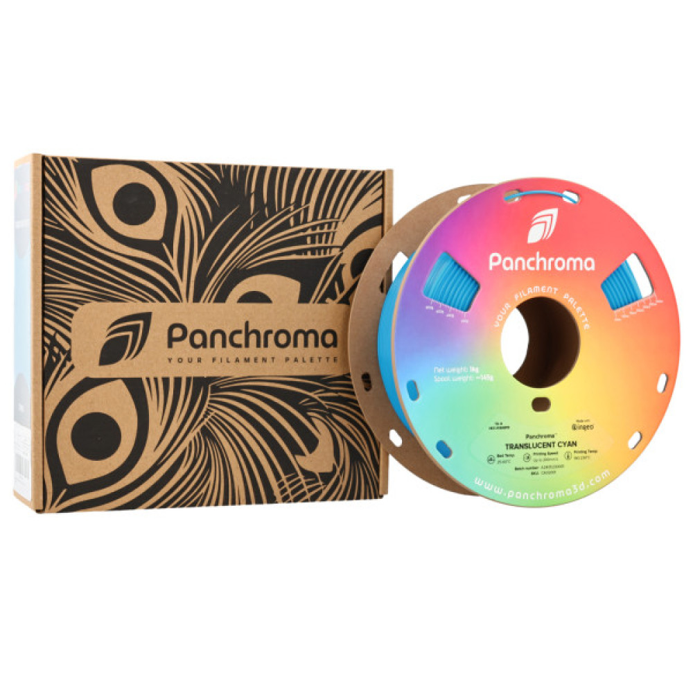 Пластик для 3D-принтера Polymaker PLA PANCHROMA TRANSLUCENT 1,75mm 1kg CYAN (CA02001)