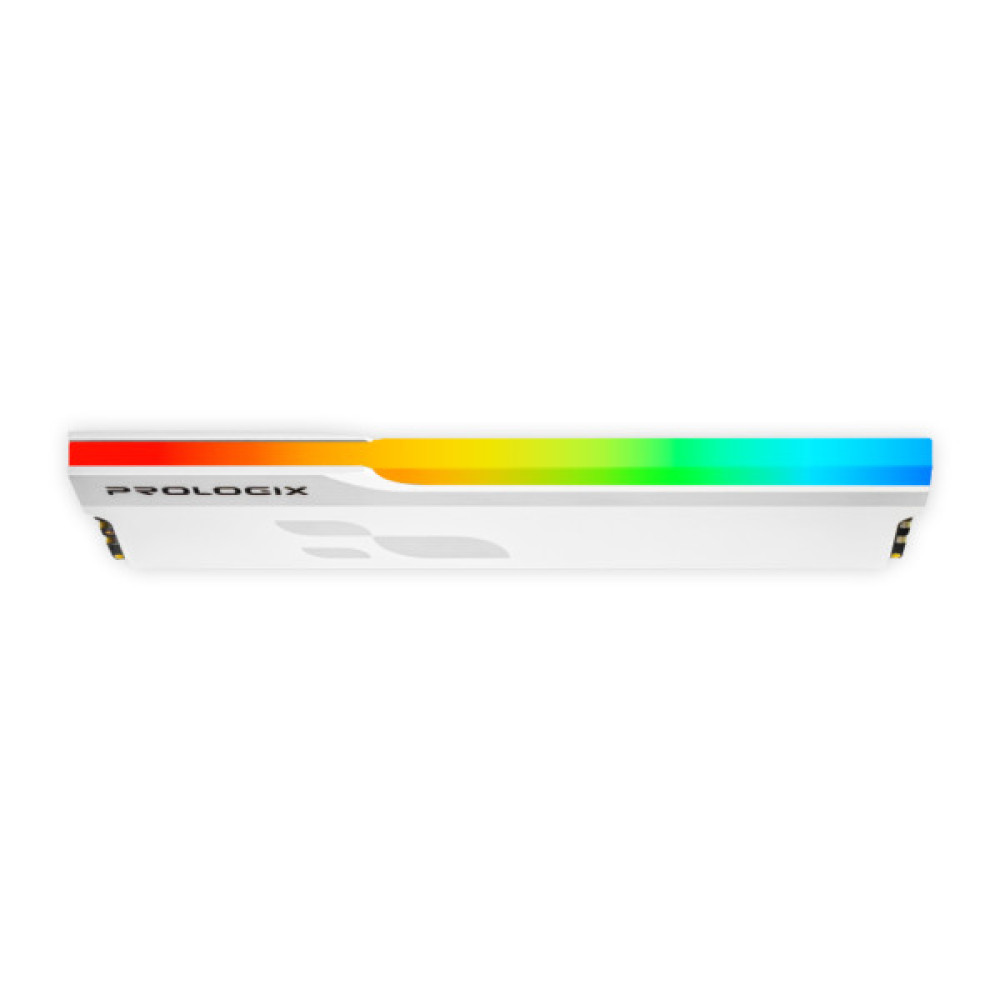 Модуль пам'яті для комп'ютера DDR5 16GB 5600 MHz Onyx White RGB Prologix (PRO16GB5600YWR5)
