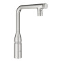 Змішувач для кухні Grohe Accent  Smart Control, довж.виливу - 201мм, поворотний/витяжний, вентиль/кнопка, супер сталь