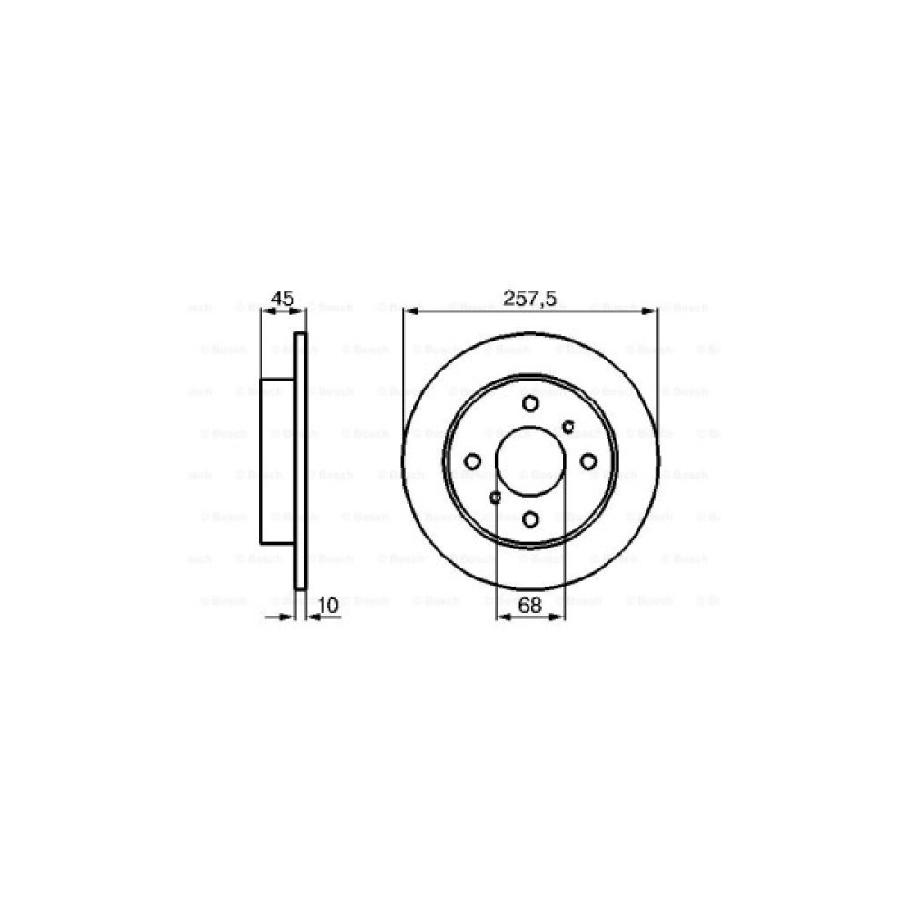 Гальмівний диск Bosch 0 986 478 564