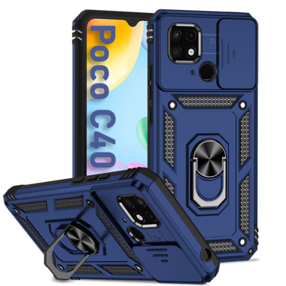 Чохол до мобільного телефона BeCover Military Poco C40 Blue (708203) Чохол до мобільного телефона BeCover Military Poco C40 Blue (708203)