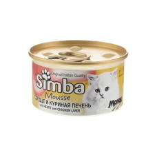 Консерви для котів Simba Cat Wet курячі сердечка та лівер 85 г (8009470009461) Консерви для котів Simba Cat Wet курячі сердечка та лівер 85 г (8009470009461)