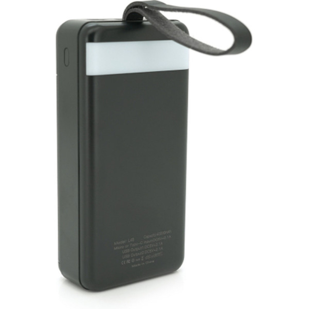 Батарея універсальна LIONPATTON 40000mAh, QC3.0, MicroUSB, Type-C, Lighting, USB, Black (L45 / 38067)