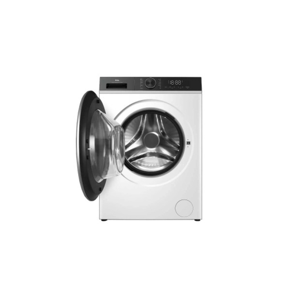 Пральна машина TCL фронтальна, 9кг, 1400, A+++, 57см, дисплей, пара, інвертор, білий