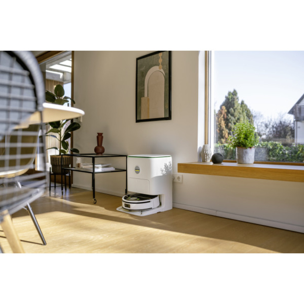 Робот-пилосос karcher RVF 7 Comfort, вологе прибирання, конт пил -0.25л, вода -0.30л, Bluetooth зарядна станція, білий