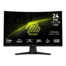 Монітор MSI 23.6" MAG 242C HDMI, DP, Audio, IPS, 180Hz, 1ms, sRGB 115%, CURVED, AdaptiveSync