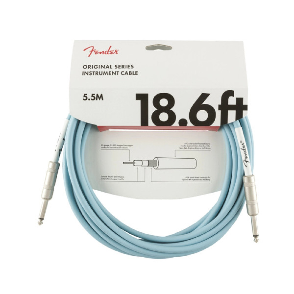 Інструментальний кабель Fender Cable Original Series 18.6ft Daphne Blue 5.5 m (300955)
