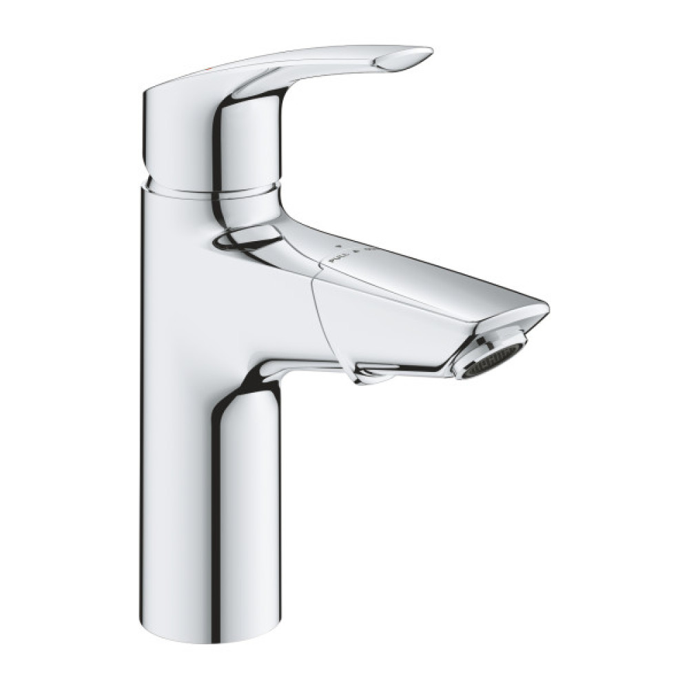 Змішувач для раковини Grohe Eurosmart довж. виливу - 107мм, неповоротний, поворотний, 1 важіль, хром