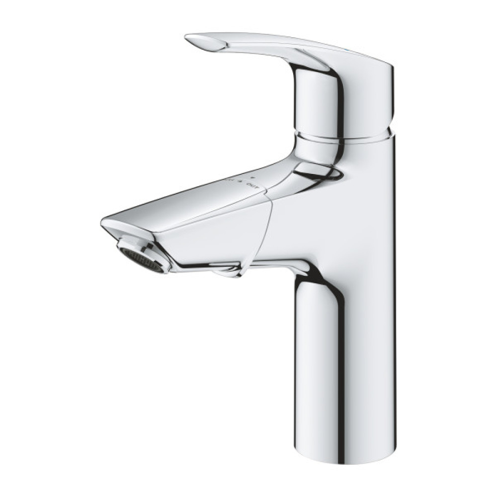 Змішувач для раковини Grohe Eurosmart довж. виливу - 107мм, неповоротний, поворотний, 1 важіль, хром