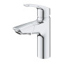 Змішувач для раковини Grohe Eurosmart довж. виливу - 107мм, неповоротний, поворотний, 1 важіль, хром