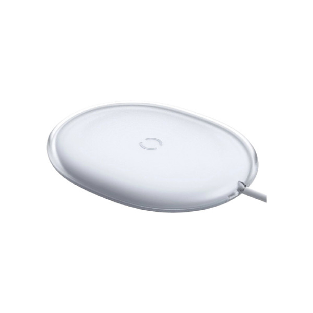 Зарядний пристрій Baseus Jelly wireless charger 15W White (WXGD-02)