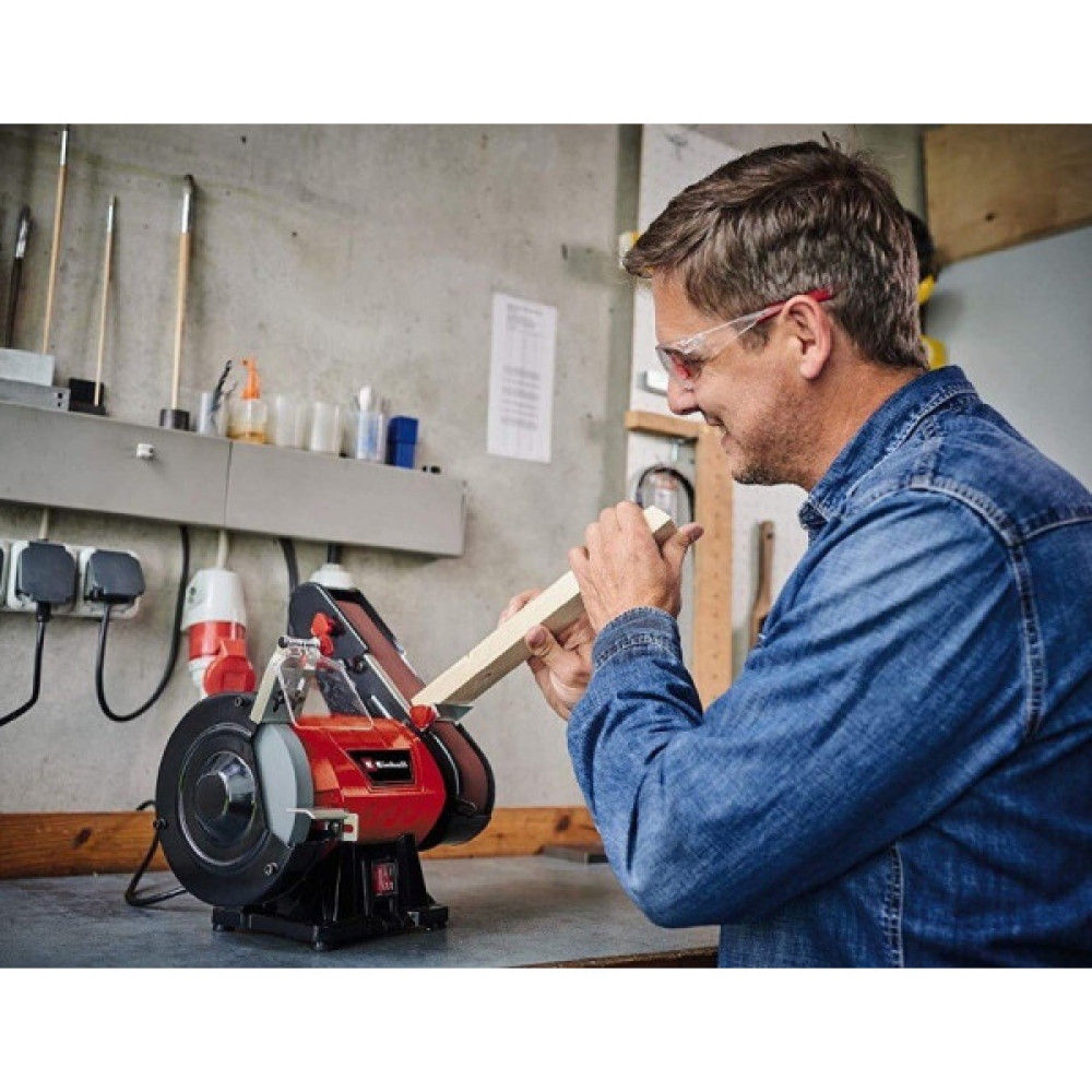 Верстат заточувальний Einhell TC-US 350 350Вт коло 150мм стрічка 50х686мм 2950об/хв 8.15кг