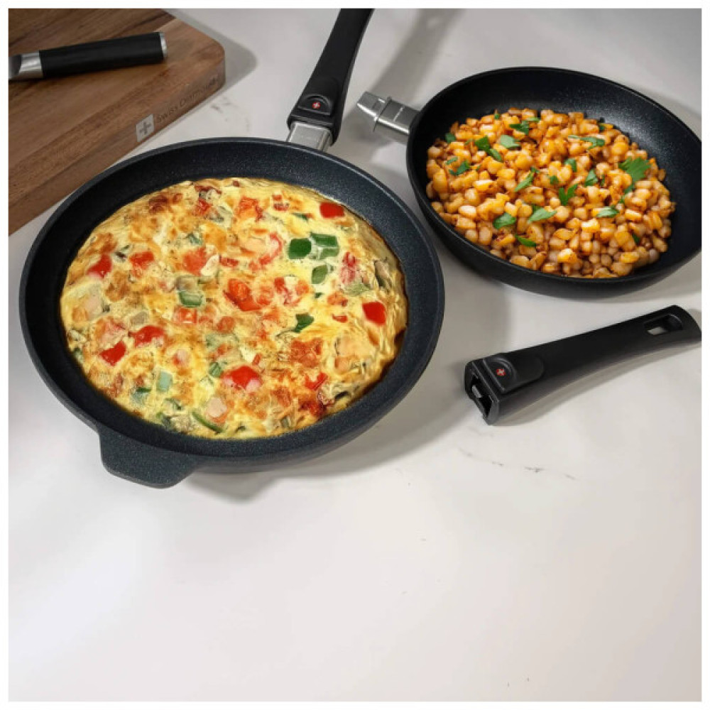 Набір сковорідок Swiss Diamond Induction 24 см та 28 см зі з'ємними ручками (XD SET602iD)