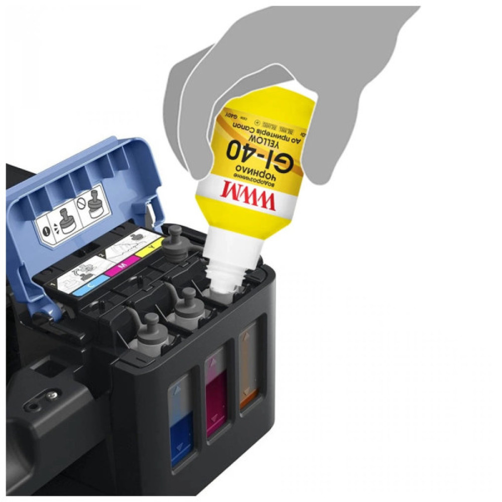 Чорнило WWM Canon GI-40 для G5040/G6040 190г Cyan (KeyLock) (G40C)