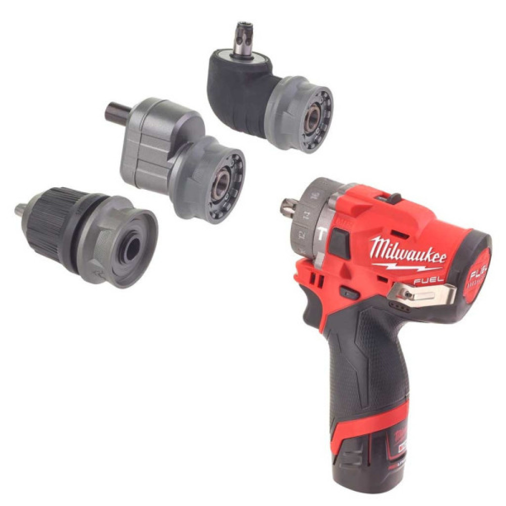 Шуруповерт Milwaukee M12 FPDXKIT-202X, 44Нм, 2x2Аг, 2 насадки, кейс (4933464138)