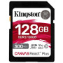 Карта пам'яті Kingston 128GB SDXC class 10 UHS-II U3 Canvas React Plus (SDR2/128GB) Карта пам'яті Kingston 128GB SDXC class 10 UHS-II U3 Canvas React Plus (SDR2/128GB)