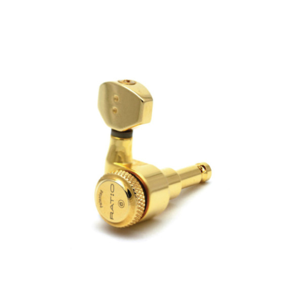 Кілки для гітари Graph Tech PRL-8721-G0 Electric Locking 6 In-line C0ntemporary Mini Gold 2 Pin (235520)