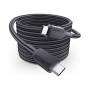 Дата кабель USB-C to USB-C 0.9m 240W nylon 310 black Anker (A81D5H11) Дата кабель USB-C to USB-C 0.9m 240W nylon 310 black Anker (A81D5H11)