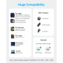 Дата кабель USB-C to USB-C 0.9m 240W nylon 310 black Anker (A81D5H11) Дата кабель USB-C to USB-C 0.9m 240W nylon 310 black Anker (A81D5H11)
