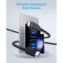 Дата кабель USB-C to USB-C 0.9m 240W nylon 310 black Anker (A81D5H11) Дата кабель USB-C to USB-C 0.9m 240W nylon 310 black Anker (A81D5H11)