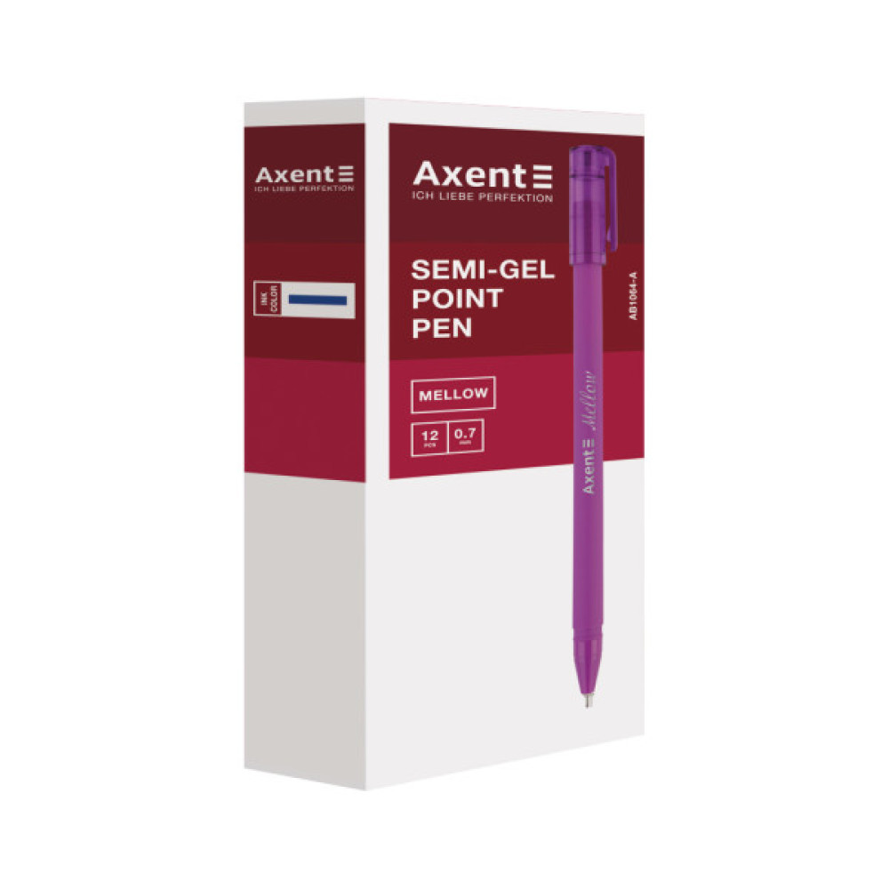 Ручка масляна Axent Mellow Синя 0.7 мм (AB1064-02-A)