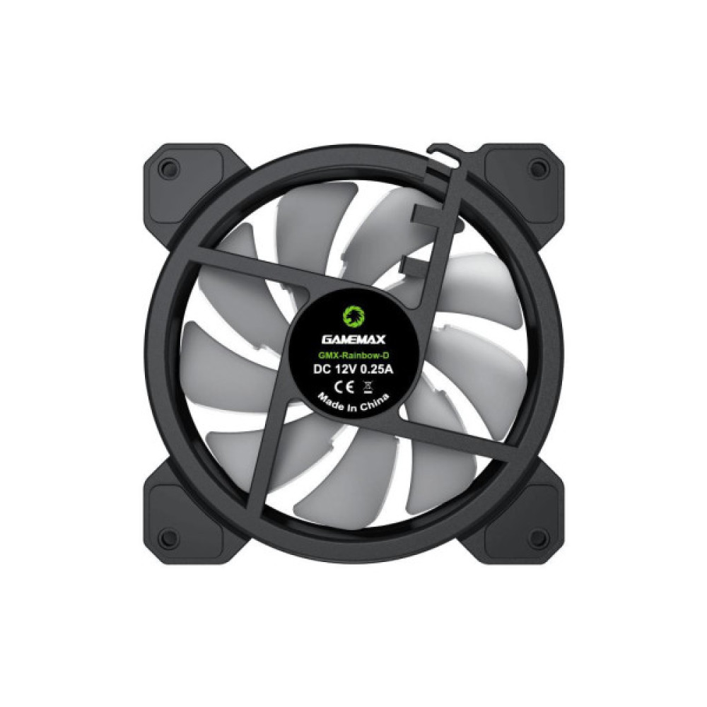 Кулер до корпусу Gamemax FN-12Rainbow-D